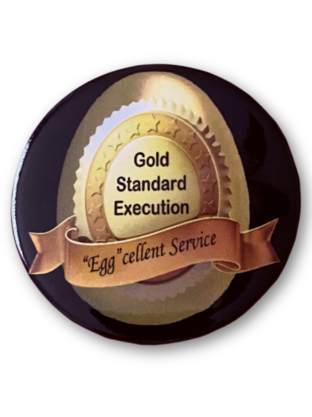 McDonald’s Pin Egg cellent Service Gold Standard Execution Pinback Button